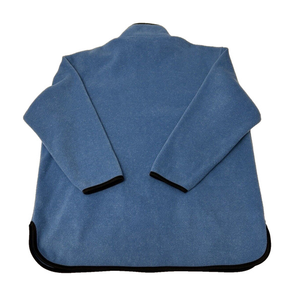 Eddie Bauer Mens 1/4 Zip Pullover Fleece Jacket Sz M Blue Mock Neck - Picture 2 of 7